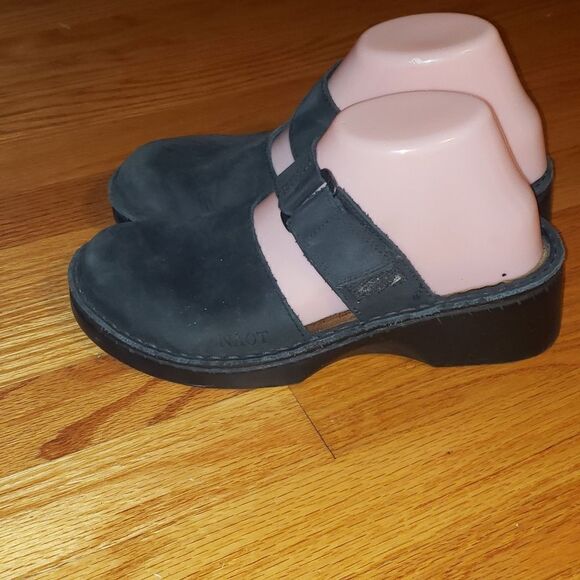 Naot Black Leather Slip-On Mules - Picture 3 of 6